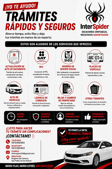 TRAMITES VEHICULARES